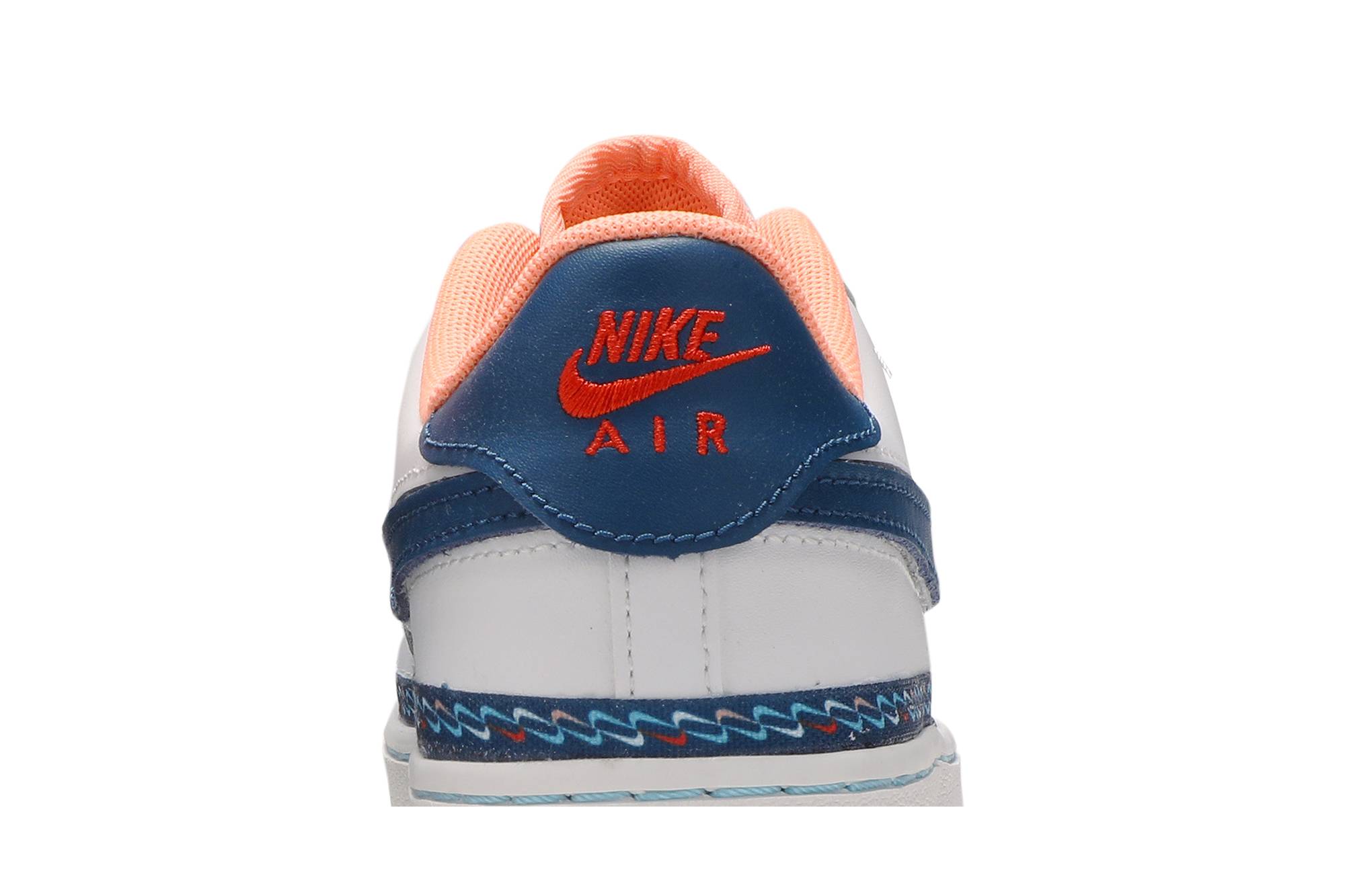 Sizing Nike Air Force 1 Low Mini Swoosh 換鉤 輕便 低筒 板鞋 GS 白藍
