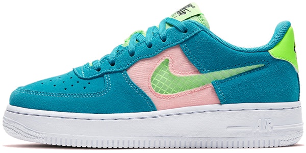 (JR) Nike Air Force 1 Low 'Swoosh Biru Transparan' CJ4093-300 Buy (JR) Nike Air Force 1 Low 'Swoosh Biru Transparan' CJ4093-300