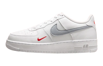 (Youth) Nike Air Force 1 Low 'White Grey Red' FD9772-100