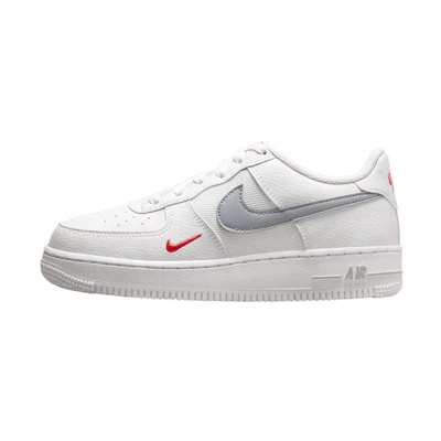 (Youth) Nike Air Force 1 Low 'White Grey Red'