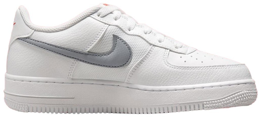 (Youth) Nike Air Force 1 Low 'White Grey Red' FD9772-100 Order (Youth) Nike Air Force 1 Low 'White Grey Red' FD9772-100