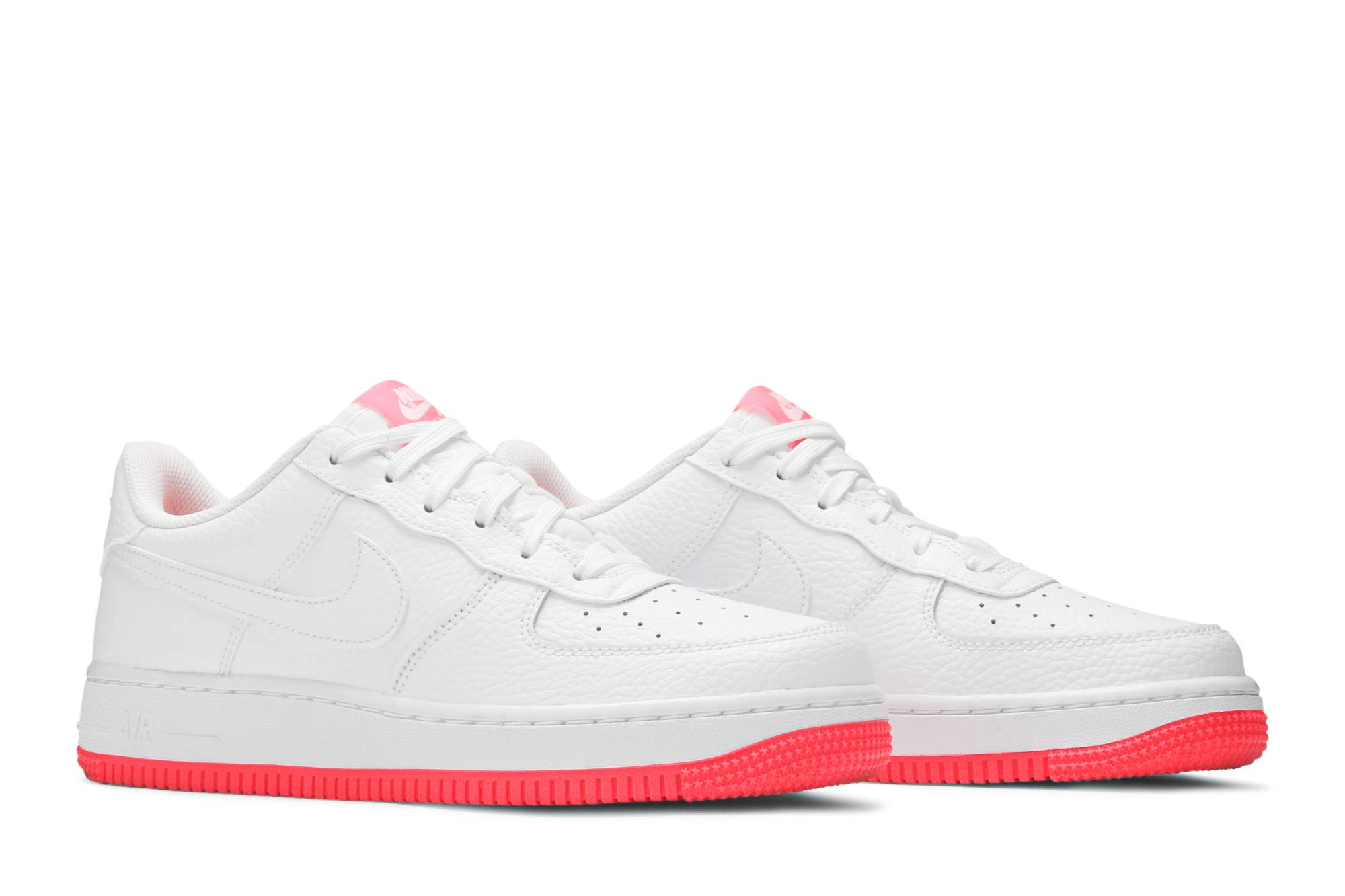 Cheap (JR) Nike Air Force 1 Low 'Blanco Racer Rosa' AO2296-101