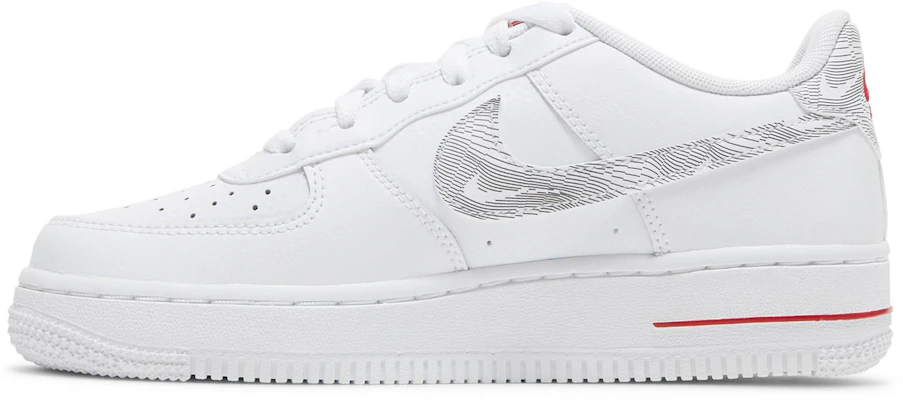 (JR) 耐克空军一号低帮篮球鞋 '白色大学红' DJ4625-100 Lookbook (JR) 耐克空军一号低帮篮球鞋 '白色大学红' DJ4625-100