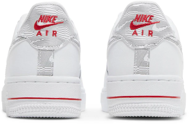 (JR) 耐克空军一号低帮篮球鞋 '白色大学红' DJ4625-100 Details for (JR) 耐克空军一号低帮篮球鞋 '白色大学红' DJ4625-100