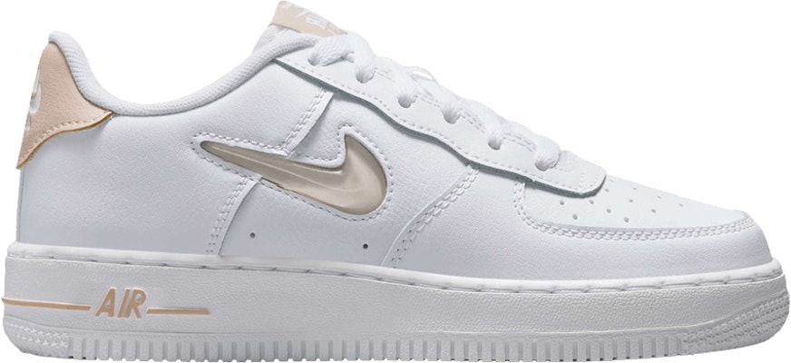 (Youth) Nike Air Force 1 Low Jewel 'White Pale Ivory' HV2535-101 Buy (Youth) Nike Air Force 1 Low Jewel 'White Pale Ivory' HV2535-101