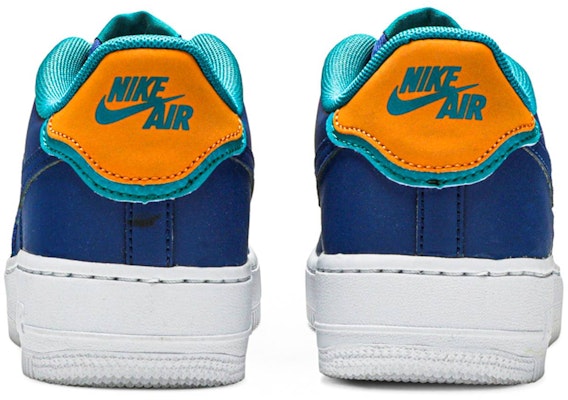 (JR) Nike Air Force 1 Low LV8 'Double Layered - Indigo Force' Sepatu Sneakers BV1084-400 Details for (JR) Nike Air Force 1 Low LV8 'Double Layered - Indigo Force' Sepatu Sneakers BV1084-400