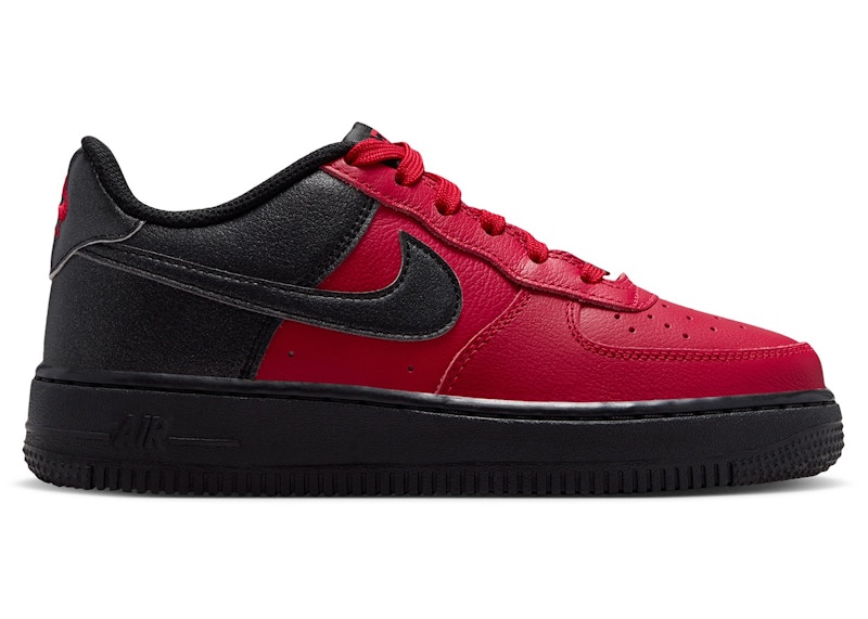 (Youth) Nike Air Force 1 Low LV8 Gym Red Summit White Black IQ2741-600