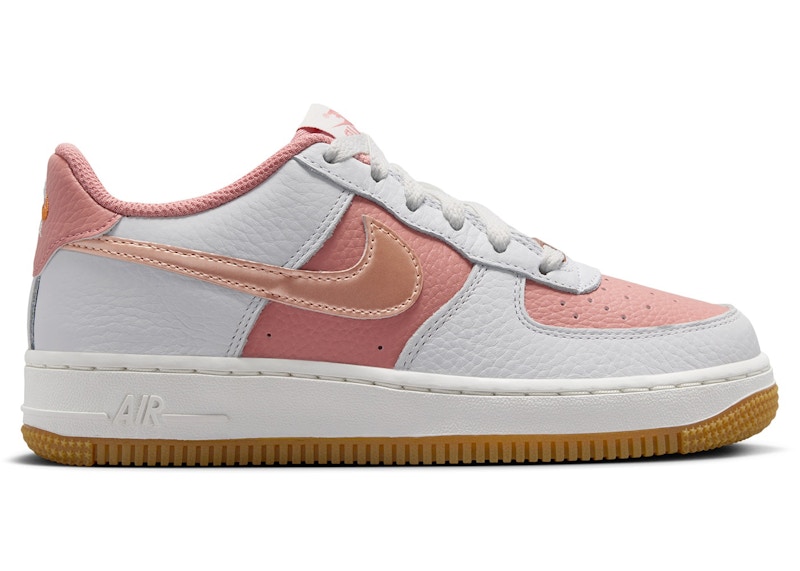 (Youth) Nike Air Force 1 Low Rust Pink Metallic Red Bronze IQ0213-685