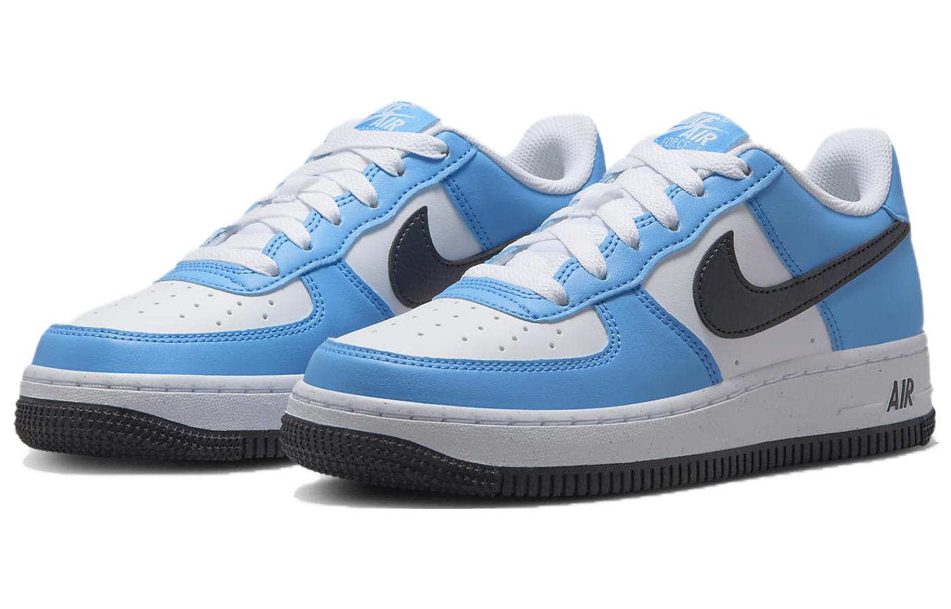 Lookbook (JR) 나이키 에어포스 1 로우 유니버시티 블루 블랙 FN3810-400