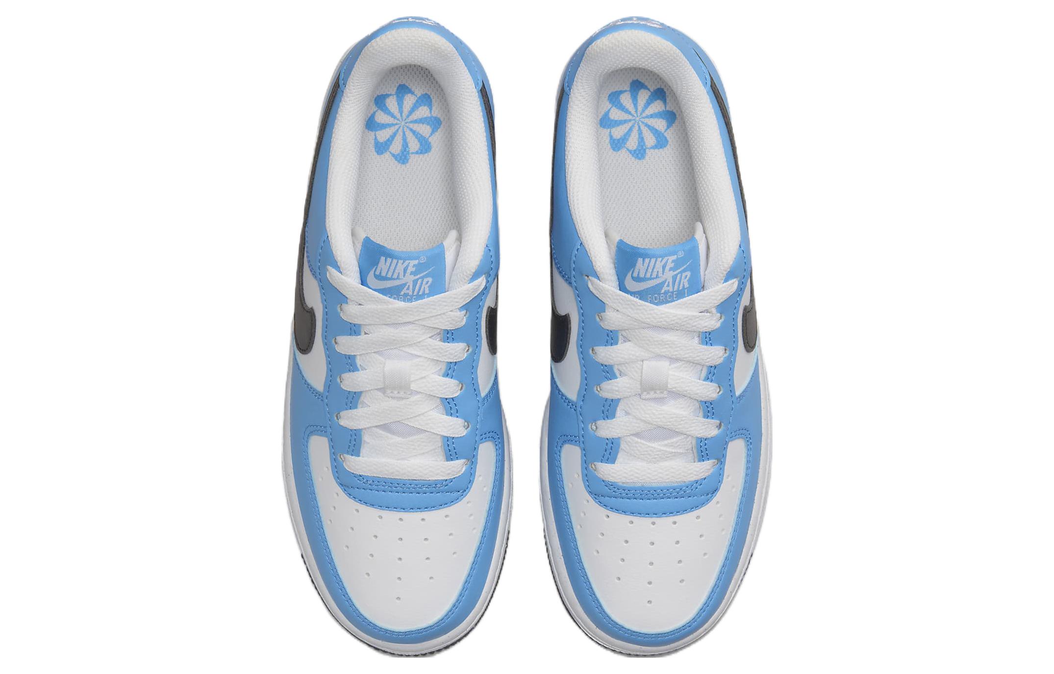 Shop (JR) 나이키 에어포스 1 로우 유니버시티 블루 블랙 FN3810-400