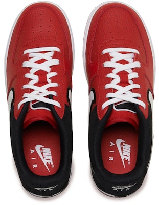 Nike Air Force 1 Low Lv8 1 低筒 板鞋 GS 黑紅拼接 Lookbook Nike Air Force 1 Low Lv8 1 低筒 板鞋 GS 黑紅拼接
