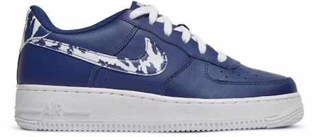(Youth) Nike Air Force 1 LV8 1 'Splatter Swoosh - Blue Void' CZ7878-400 (Youth) Nike Air Force 1 LV8 1 'Splatter Swoosh - Blue Void' CZ7878-400