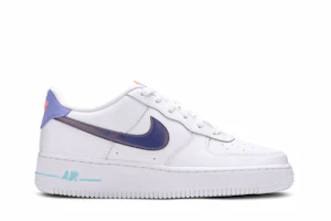 (Youth) Nike Air Force 1 LV8 1 'White Dark Purple Dust' DC8188-100 (Youth) Nike Air Force 1 LV8 1 'White Dark Purple Dust' DC8188-100