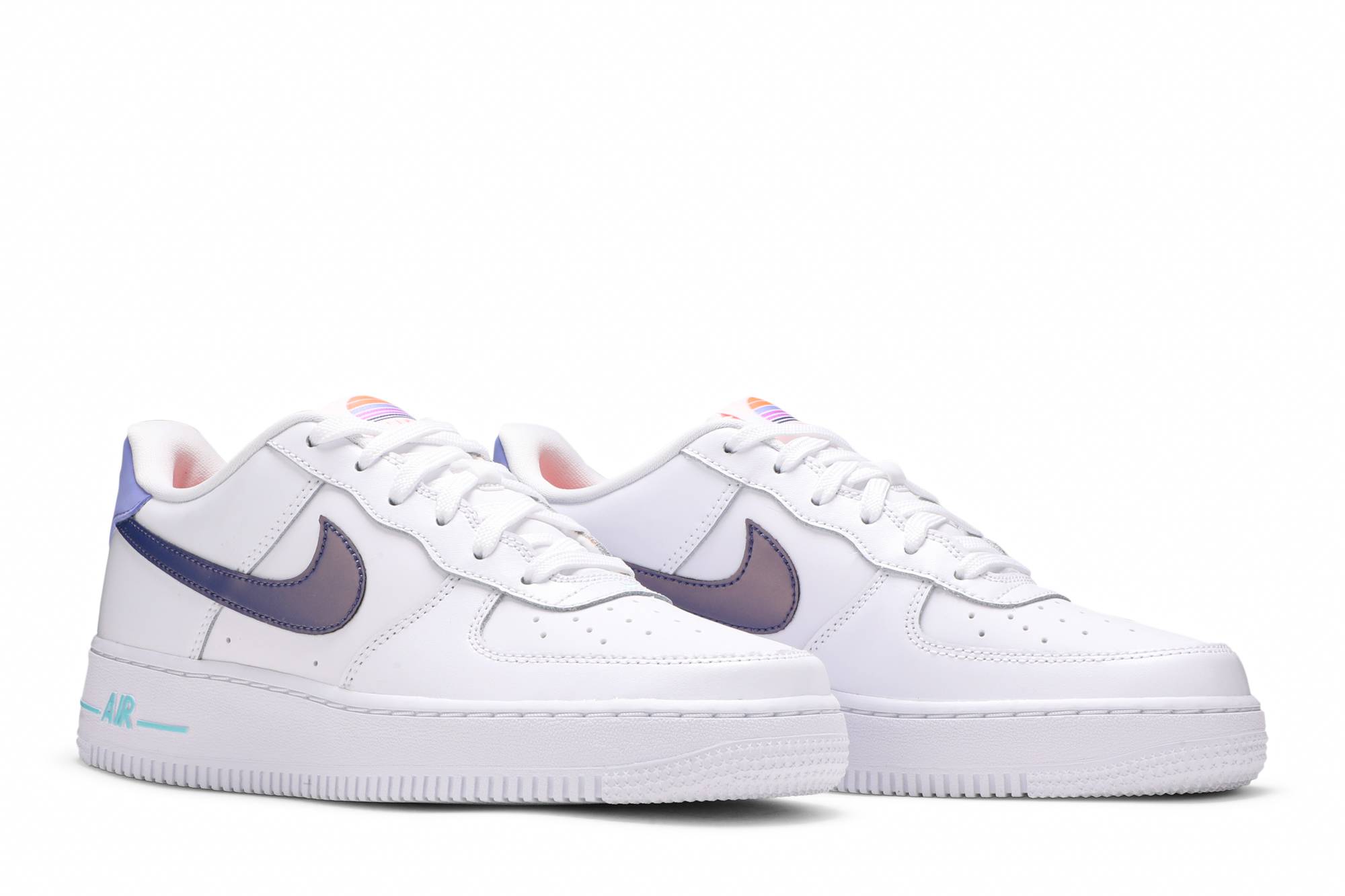 Cheap (JR) Nike Air Force 1 LV8 1 'Blanco Morado Oscuro Polvo' DC8188-100