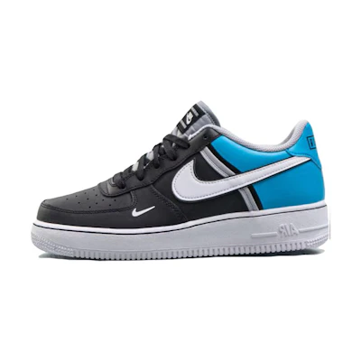 (Youth) Nike Air Force 1 LV8 2 'Black Light Current Blue'