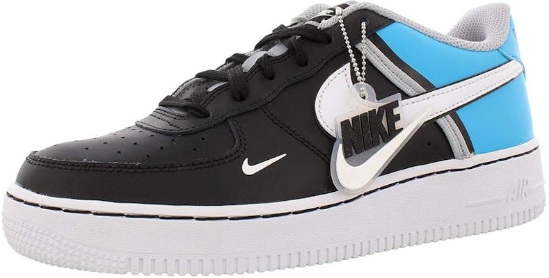 (JR) Nike Air Force 1 LV8 2 'Hitam Biru Terang' CI1756-001 Lookbook (JR) Nike Air Force 1 LV8 2 'Hitam Biru Terang' CI1756-001