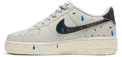 Nike Air Force 1 低筒 3 多彩濺墨 耐磨防滑 板鞋 GS 骨白 Lookbook Nike Air Force 1 低筒 3 多彩濺墨 耐磨防滑 板鞋 GS 骨白