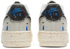 Nike Air Force 1 低筒 3 多彩濺墨 耐磨防滑 板鞋 GS 骨白 Details for Nike Air Force 1 低筒 3 多彩濺墨 耐磨防滑 板鞋 GS 骨白