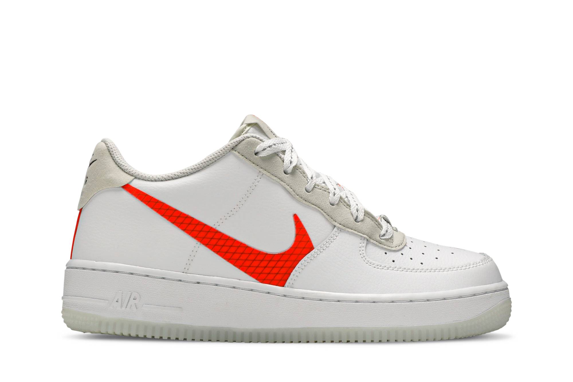 Buy (JR) 耐克空军一号LV8 3 '白色全橙' CD7409-100