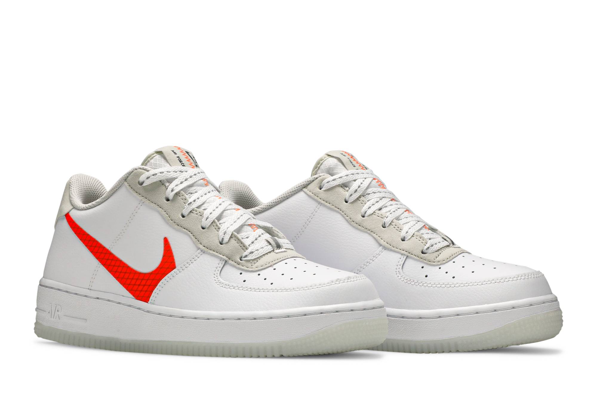 Cheap (JR) 耐克空军一号LV8 3 '白色全橙' CD7409-100