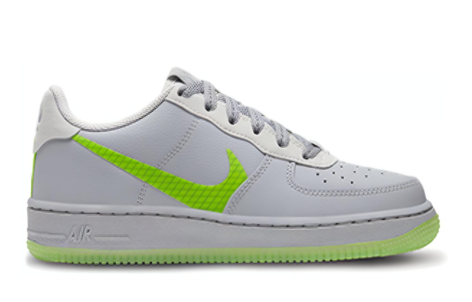 Order 耐吉 Air Force 1 Low Lv8 3 低筒 運動鞋 GS 灰綠色