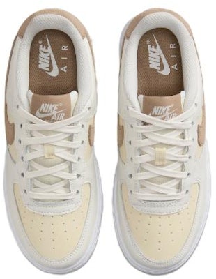 兒童 Nike Air Force 1 防滑耐磨 低幫 兒童板鞋 米色 Shop 兒童 Nike Air Force 1 防滑耐磨 低幫 兒童板鞋 米色