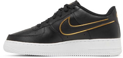 (JR) Nike Air Force 1 LV8 'Negro Oro Metálico' DM3322-001 Lookbook (JR) Nike Air Force 1 LV8 'Negro Oro Metálico' DM3322-001