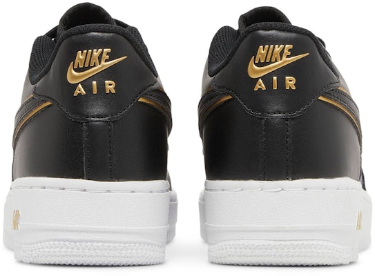 Nike Air Force 1 低筒防滑耐磨板鞋 GS 黑金 Details for Nike Air Force 1 低筒防滑耐磨板鞋 GS 黑金
