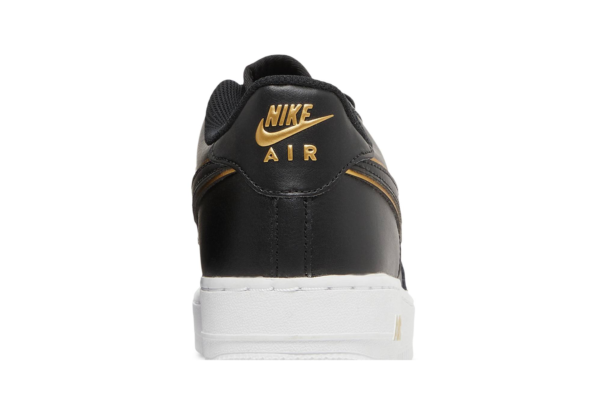 Sizing Nike Air Force 1 低筒防滑耐磨板鞋 GS 黑金
