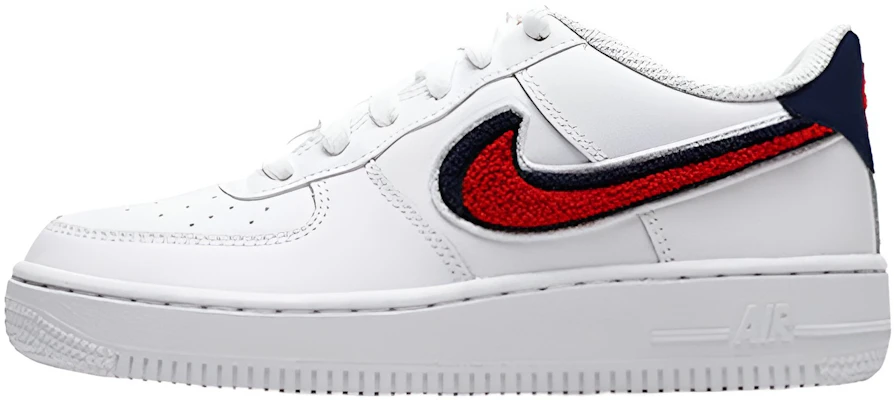 (Youth) Nike Air Force 1 LV8 'Chenille Swoosh' AO3620-101 Buy (Youth) Nike Air Force 1 LV8 'Chenille Swoosh' AO3620-101