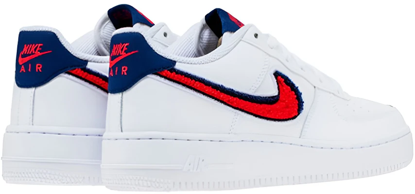 (Youth) Nike Air Force 1 LV8 'Chenille Swoosh' AO3620-101 Lookbook (Youth) Nike Air Force 1 LV8 'Chenille Swoosh' AO3620-101