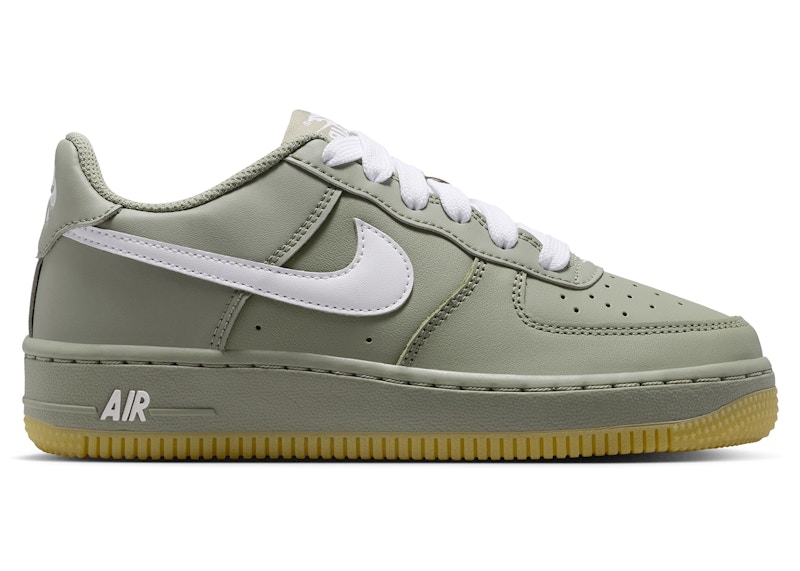 Buy (JR) 나이키 에어 포스 1 로우 LV8 라이트 아미 검 화이트 HQ1911-300