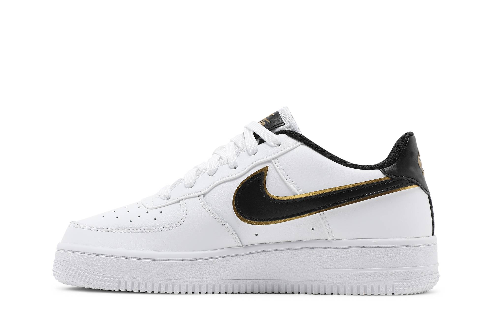 Lookbook (JR) Nike Air Force 1 LV8 'Putih Emas Metalik' DM3322-100