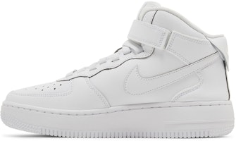 大童 Nike Air Force 1 Mid 舒適百搭 減震耐磨 高幫 兒童板鞋 白色 Lookbook 大童 Nike Air Force 1 Mid 舒適百搭 減震耐磨 高幫 兒童板鞋 白色