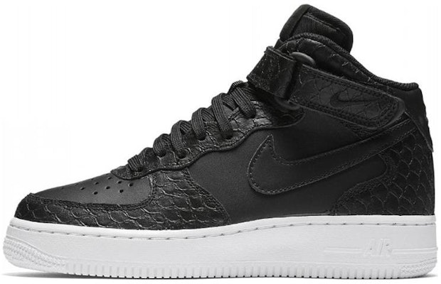 Nike Air Force 1 Mid 透氣輕便 中筒 板鞋 GS 黑色 Buy Nike Air Force 1 Mid 透氣輕便 中筒 板鞋 GS 黑色
