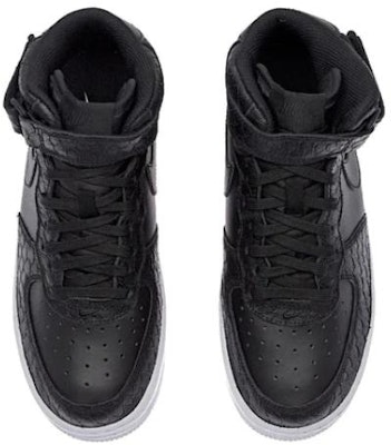 Nike Air Force 1 Mid 透氣輕便 中筒 板鞋 GS 黑色 Shop Nike Air Force 1 Mid 透氣輕便 中筒 板鞋 GS 黑色