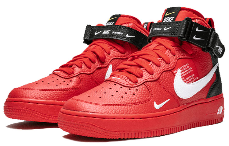 Order (JR) Nike Air Force 1 Mid LV8 'Merah Universiti' AV3803-600