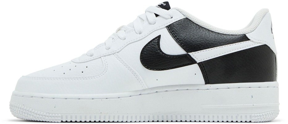 (Youth) Nike Air Force 1 Next Nature 'Split - White Black' HF9096-100 Lookbook (Youth) Nike Air Force 1 Next Nature 'Split - White Black' HF9096-100