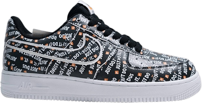 Nike just do it top air force 1 black