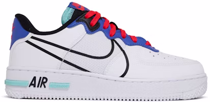 (Youth) Nike Air Force 1 React 'Astronomy Blue Laser Crimson' CD6960-101 (Youth) Nike Air Force 1 React 'Astronomy Blue Laser Crimson' CD6960-101