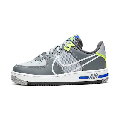 (Youth) Nike Air Force 1 React 'Wolf Grey'