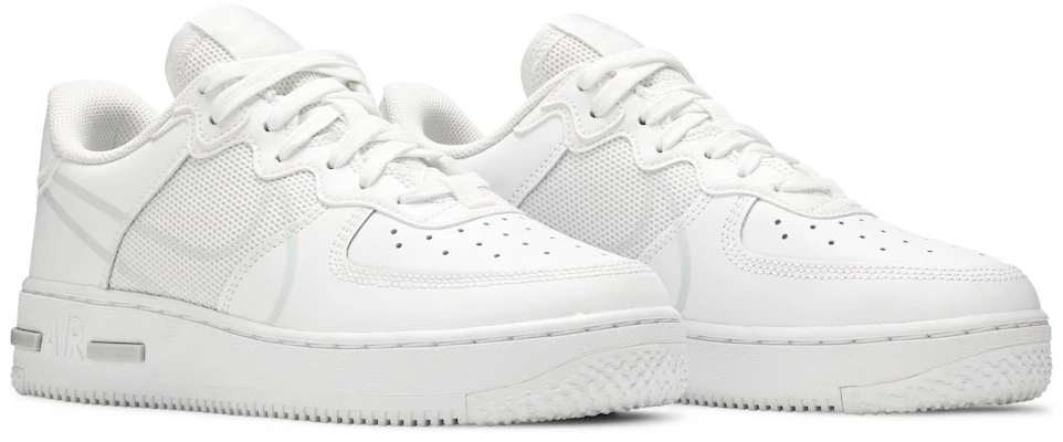 Nike Air Force 1 Low React 低筒 板鞋 GS 白灰 Cheap Nike Air Force 1 Low React 低筒 板鞋 GS 白灰