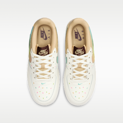 Shop (JR) Nike Air Force 1 麥色/芝麻/檸檬毒/多色 IV6209-133