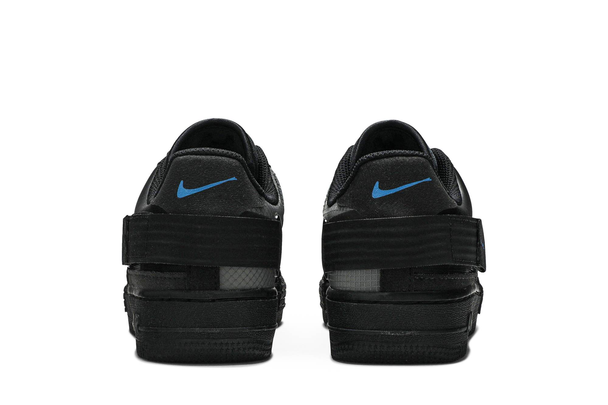 Details for (JR) 나이키 에어 포스 1 타입 "블랙 포토 블루" BQ4793-002