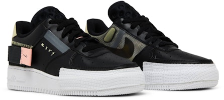 Nike Air Force 1 Low Type 復古休閒 低筒 板鞋 GS 黑綠 Cheap Nike Air Force 1 Low Type 復古休閒 低筒 板鞋 GS 黑綠