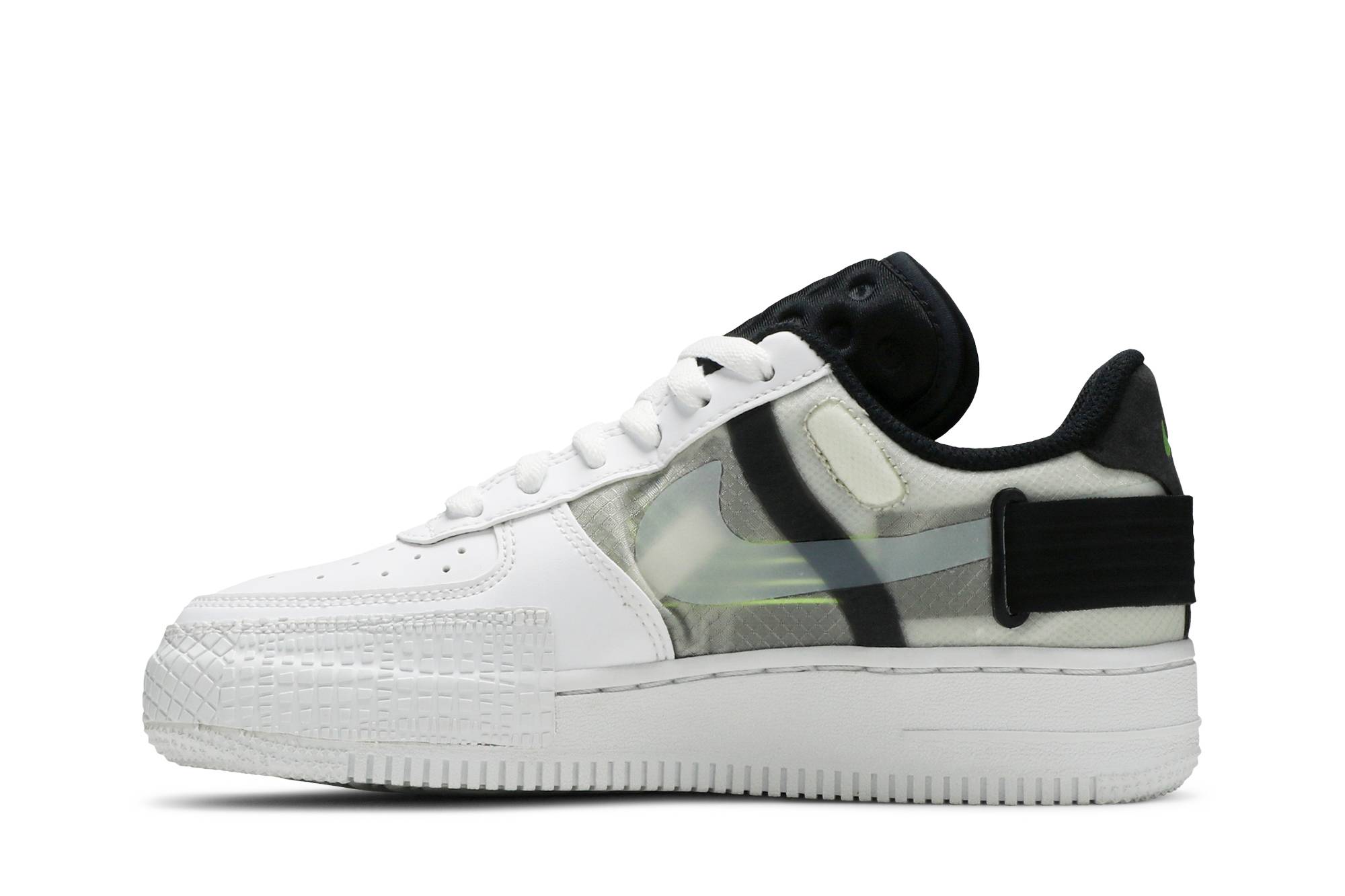 (Youth) Nike Air Force 1 Type 'White Black Volt' 圖 3