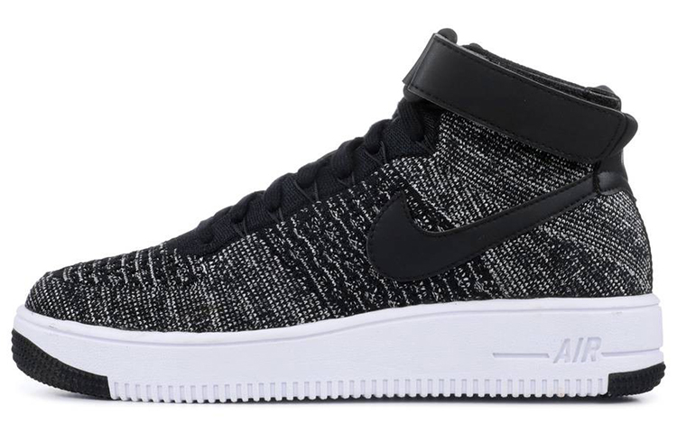 (Youth) Nike Air Force 1 Ultra Flyknit Mid 'Black White' 862824-001