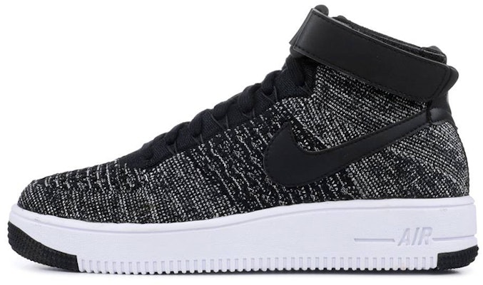 (JR) Nike Air Force 1 Ultra Flyknit Mid 'Hitam Putih' 862824-001 Buy (JR) Nike Air Force 1 Ultra Flyknit Mid 'Hitam Putih' 862824-001