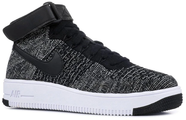 (JR) Nike Air Force 1 Ultra Flyknit Mid ''Nero Bianco'' 862824-001 Lookbook (JR) Nike Air Force 1 Ultra Flyknit Mid ''Nero Bianco'' 862824-001