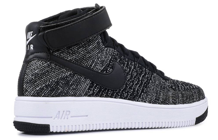Shop (JR) Nike Air Force 1 Ultra Flyknit Mid ''Nero Bianco'' 862824-001